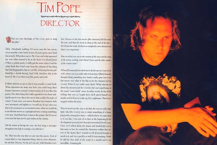 Excerpts from "The Crow 2" book