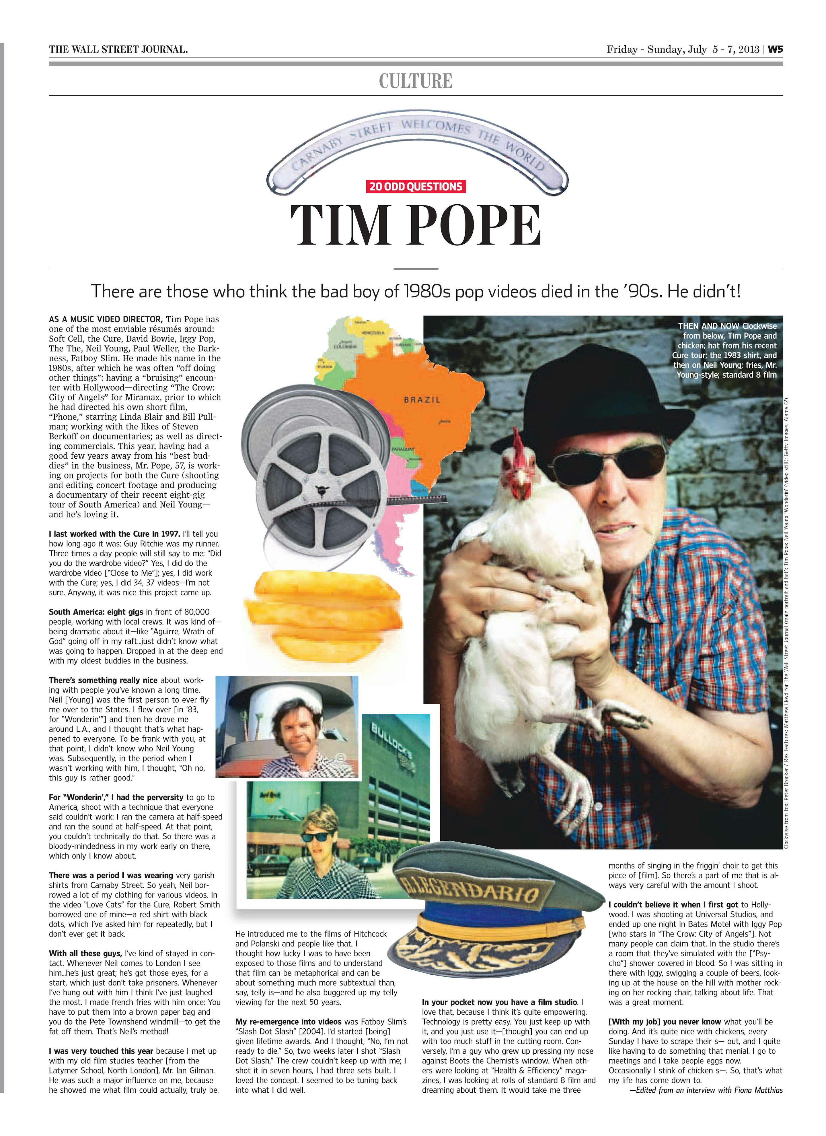 TIM POPE - Wsje Pope Test