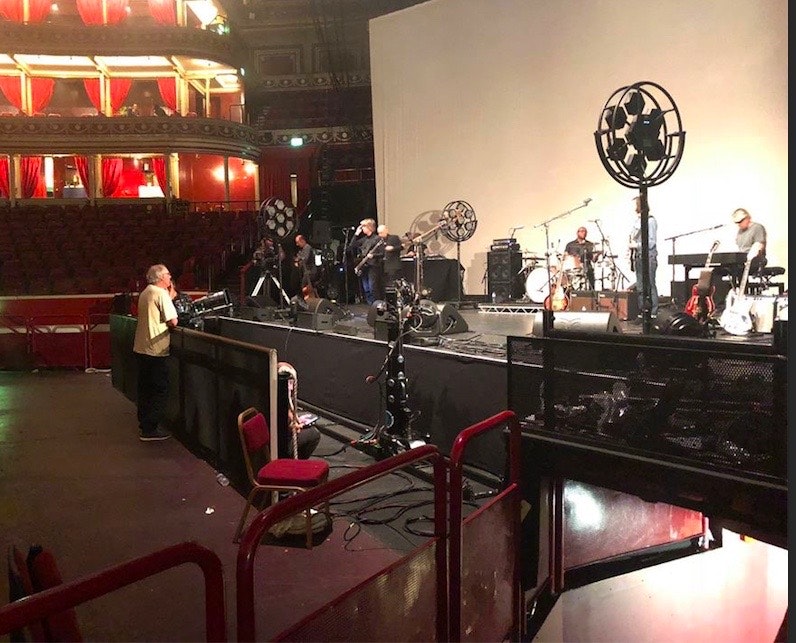 - Me intently watching rehearsals before show to decide how to shoot.
