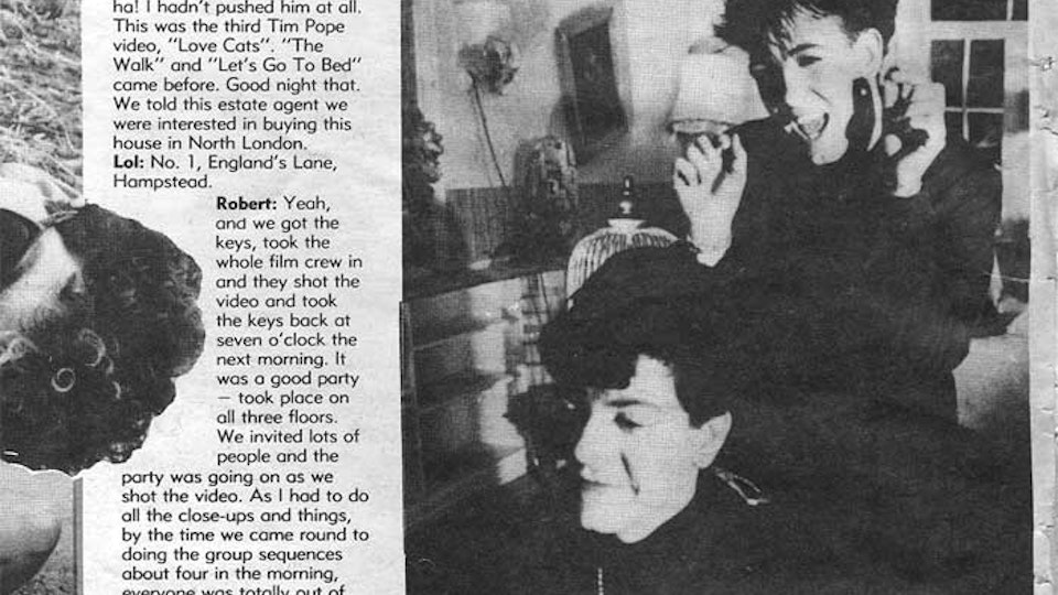 The Cure "The Lovecats" - Melody Maker, Feb 22, 1986.