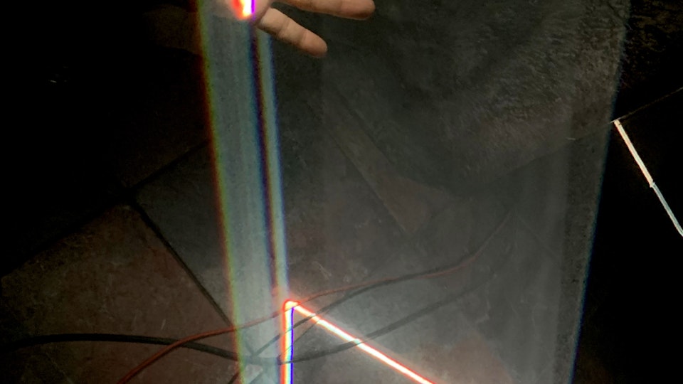 Laser test for hammam laser show