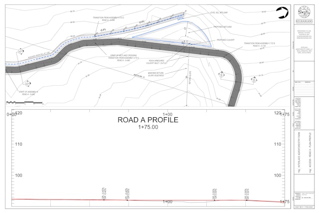 SHEET 08 - ACCESS - ROAD A - PLAN PROFILE