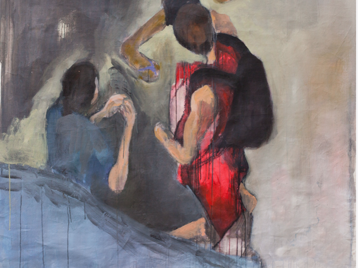 caminho das pedras _ 2012/2013 - myriam zini  I Folha de Sao Paulo, domingo 8 de Janeiro de 2012 (troca 3) I 2012 I acrílica s/ tela I 170 x 108  cm