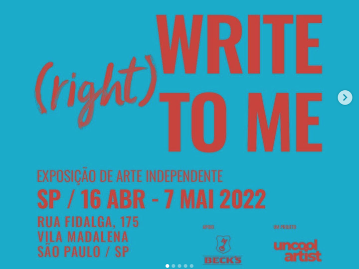 Do write (right) to me _ Sao Paulo, Brasil_2022