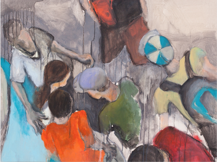 caminho das pedras _ 2012/2013 - myriam zini | I Folha de Sao Paulo, domingo 8 de Janeiro de 2012 (troca 1) I 2012 I acrílica s/ tela I 85 x 105  cm