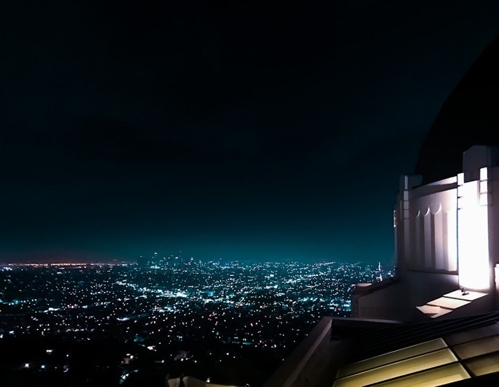 2017 phone photos archive - Glow; Griffith Observatory, Los Angeles, CA
