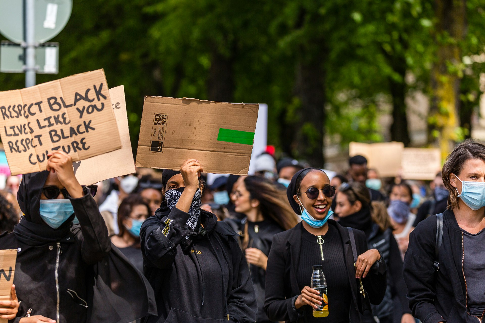 Respect Black Lives like you respect Black Culture Placard