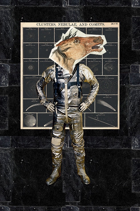 Como caballos locos de espacio