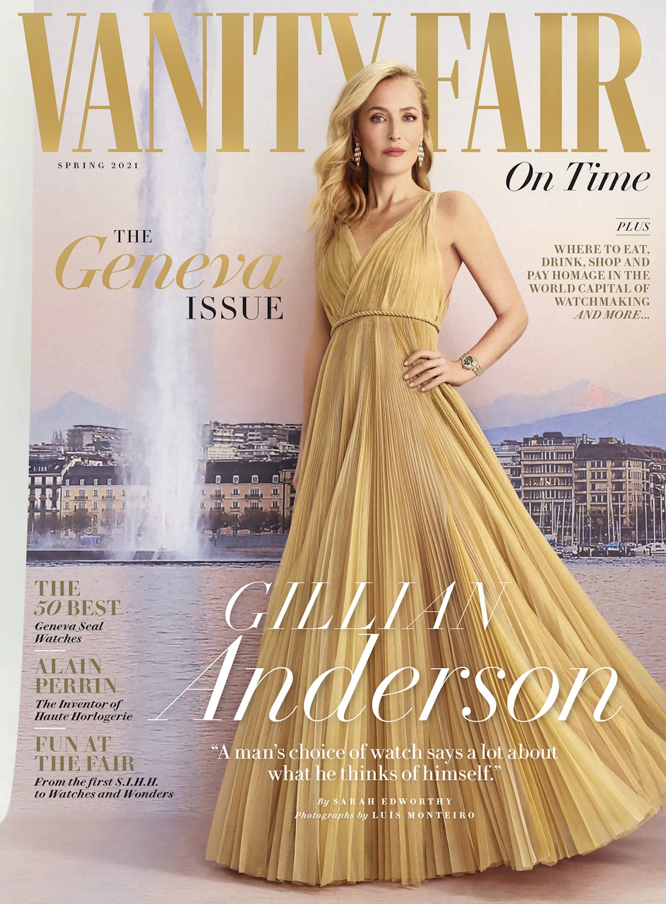 gillian anderson vanity fair 90s dress Gillian Anderson is a thong-flashing 90s fashion queen