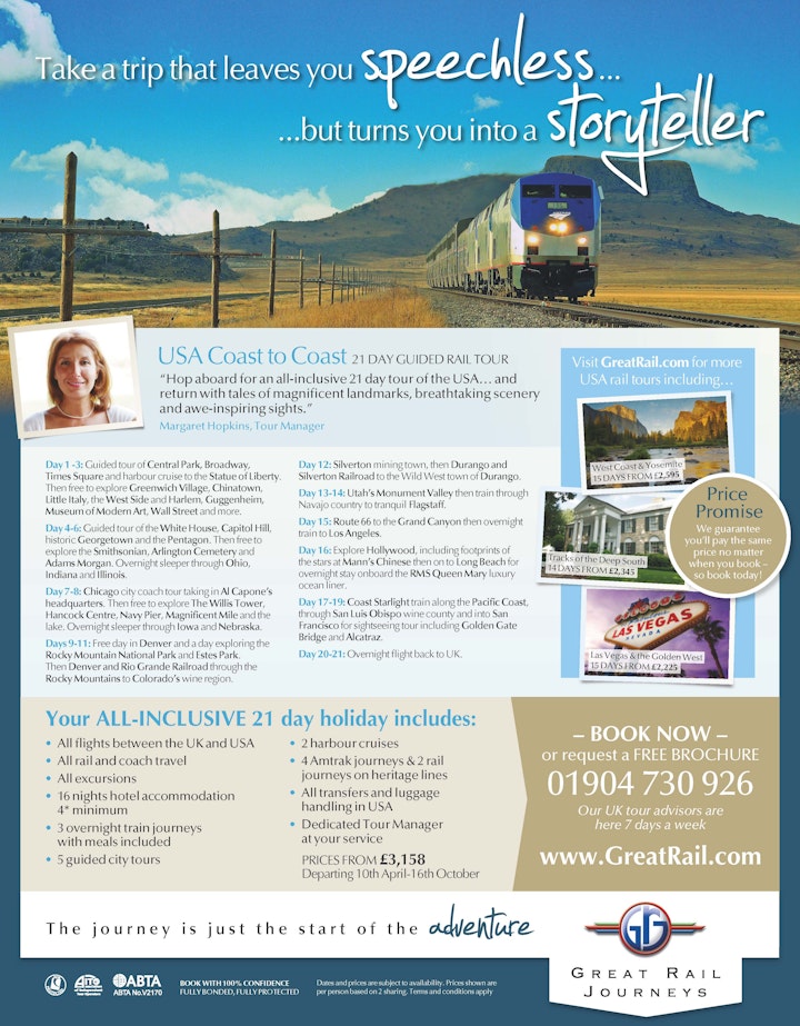 Great Rail Journeys Press Adverts