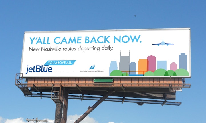 JetBlue reopened services in Nashville, providing the opportunity for this odd twist of a common Southern phrase.