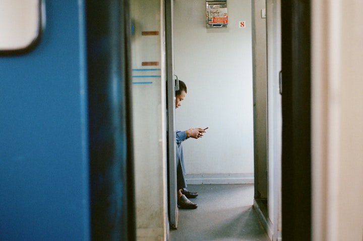 VIETNAM - Conductor, Hoi An Train, Kodak Portra 400