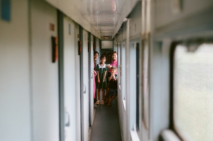 VIETNAM - Kids, Hoi An Train, , Kodak Portra 400