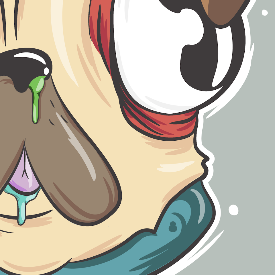 Gross pug close up 1-01 -