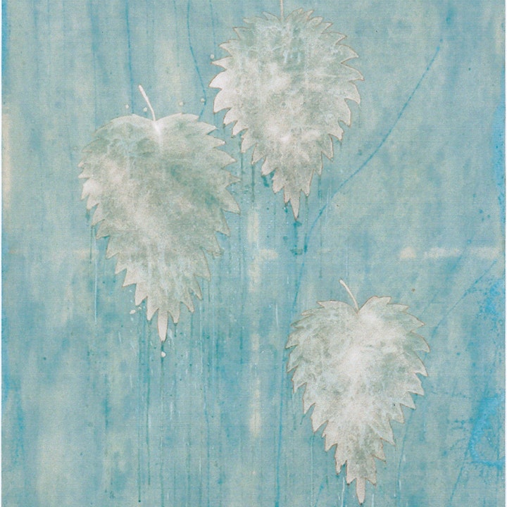Urtica Dioica (112x144) 1993 Pigment, copper oxide, salt, gesso, on canvas