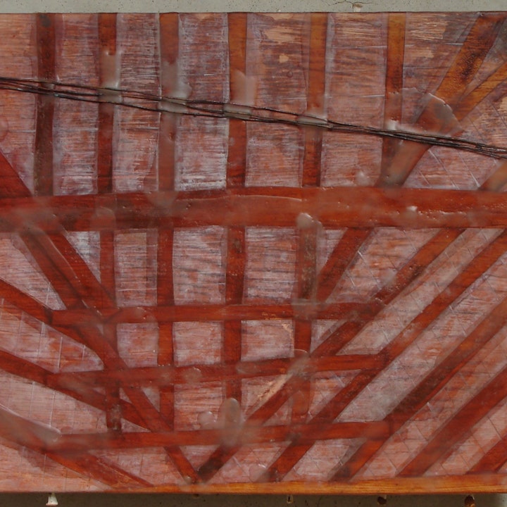 EL MOLINO 2012
Pigment, copper wire, beeswax, gesso on hardwood panel with nails