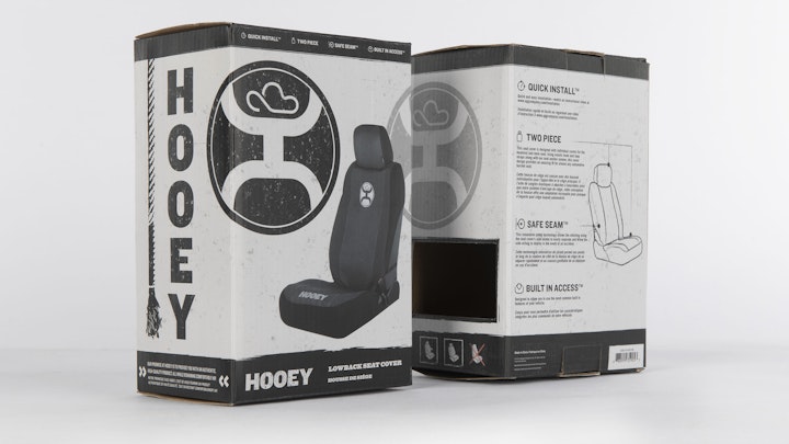 Packaging & Product | Hooey Seat Cover