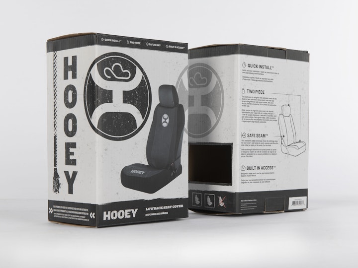Packaging & Product | Hooey Seat Cover