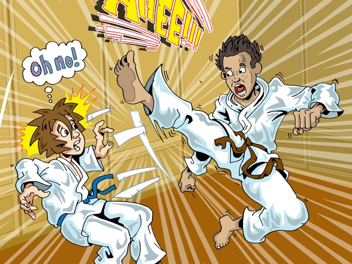 Kieran's Karate Adventure-Scholastic-Interior illustration