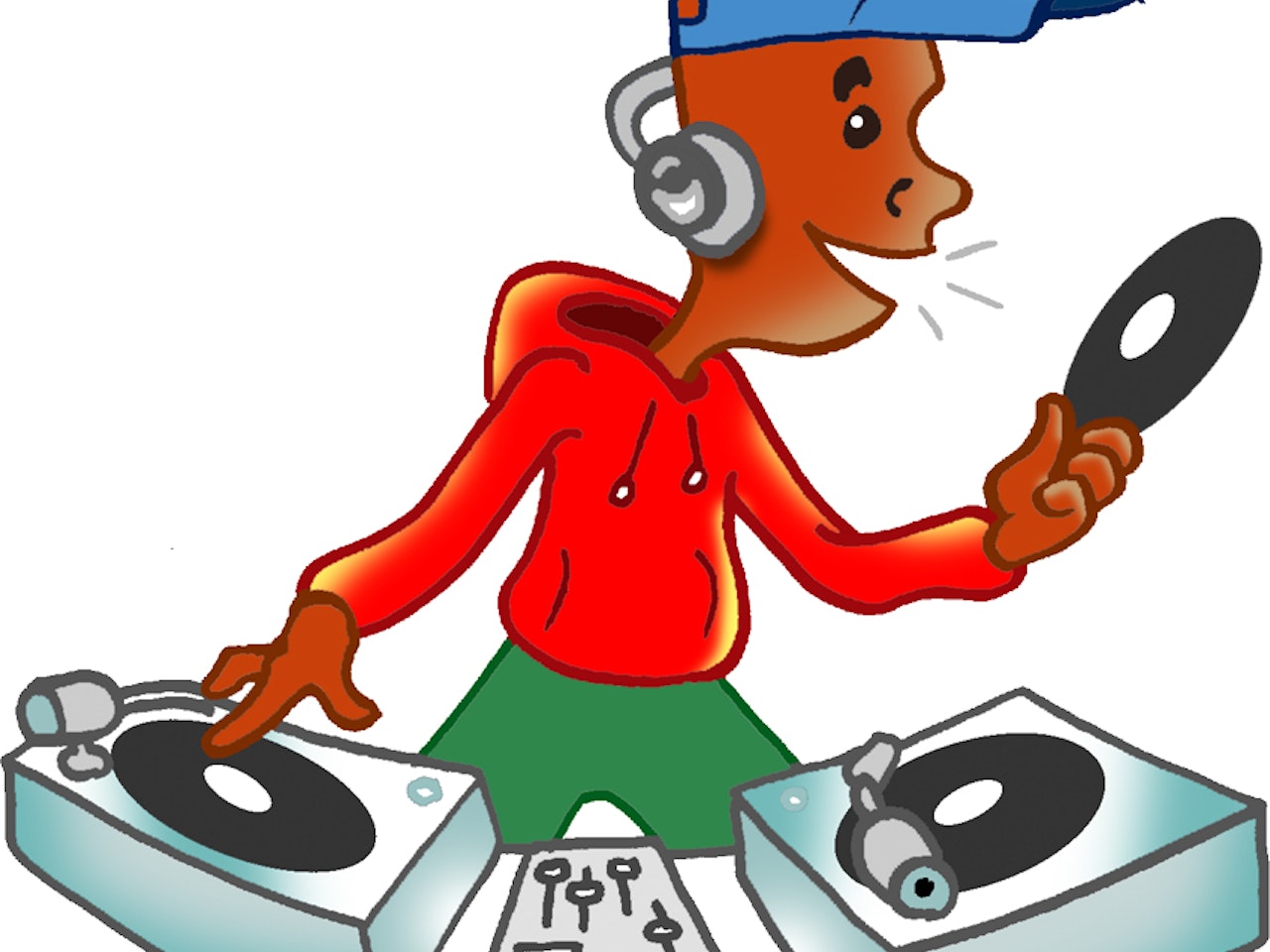 cool funky illustration animation  humorous comical colourful graphic cartoon manga anime publishing street art urban vinyl character music dance dancing techno rave electronic music hip hop turntable rapping