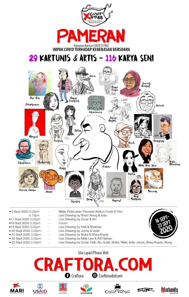COVID-19 and Freedom of Expression Digital Exhibition by Malaysian artists
September 2020