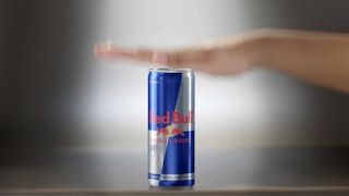 Hand Illusion Red Bull Product Launch