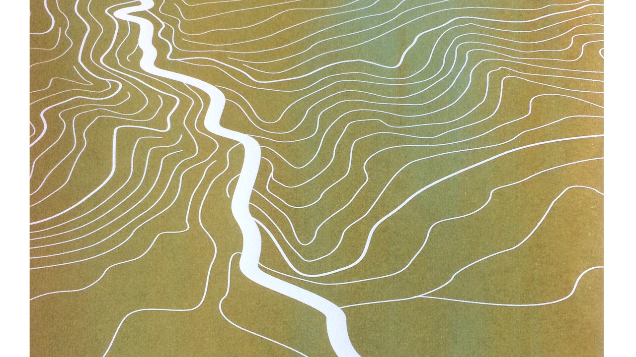 Cheddar Gorge monoprint (36cm x 26.5cm) £150