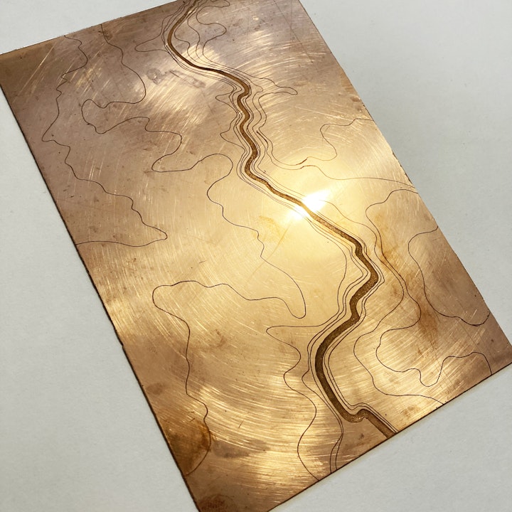 River Frome Through Bristol copper plate