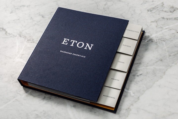 Eton Shirts - Concept design and art direction for Eton Shirts' fabric sample book Wardrobe Essientials.