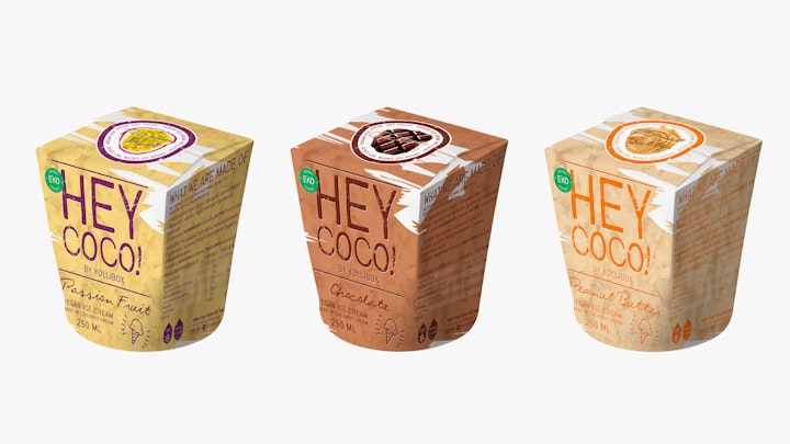 Hey Coco! by Yollibox - Brand identity and packaging design for the Swedish ice cream company Hey Coco! by Yollibox