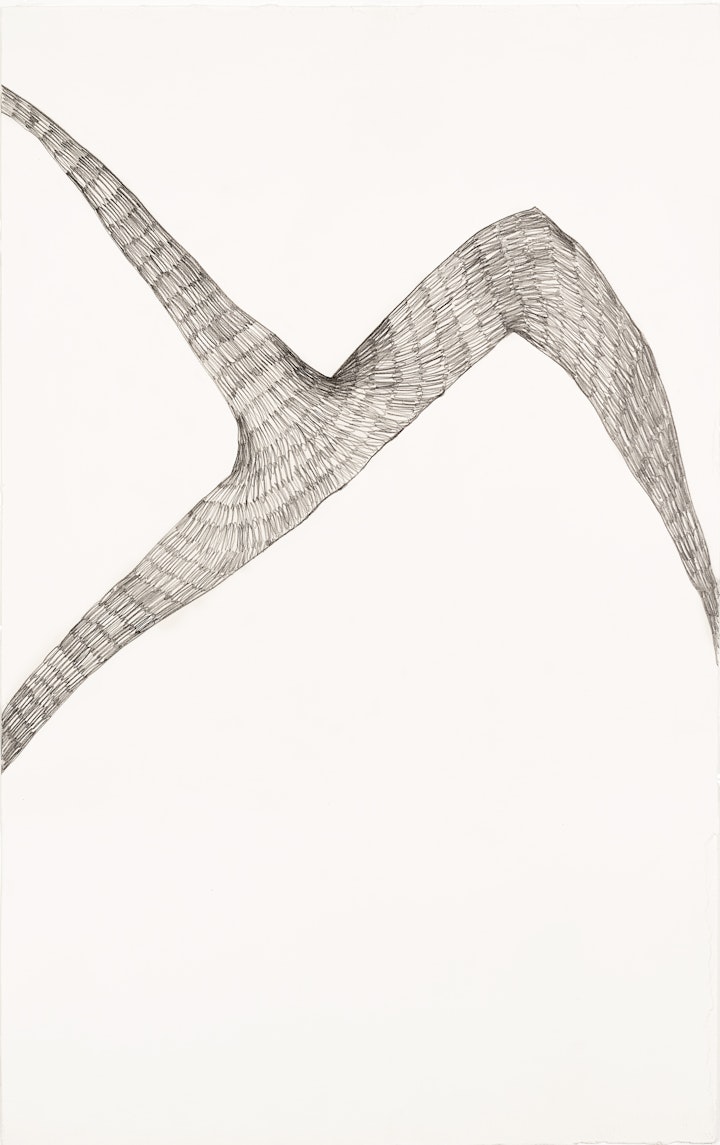 Crossing Over
Graphite on paper, 800 x 500mm, 2020