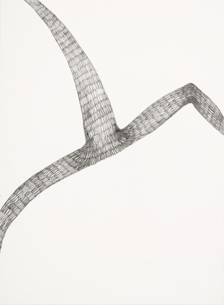 Impossible Flow
Graphite on paper, 760 x 560mm, 2020