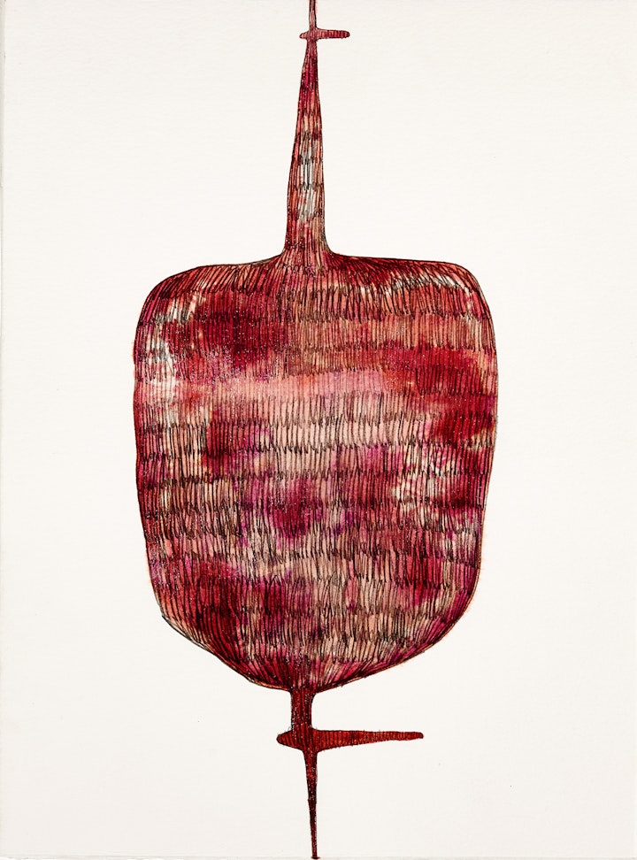 locked In
Ink, graphite & acrylic medium, 385 x 285mm, 2019