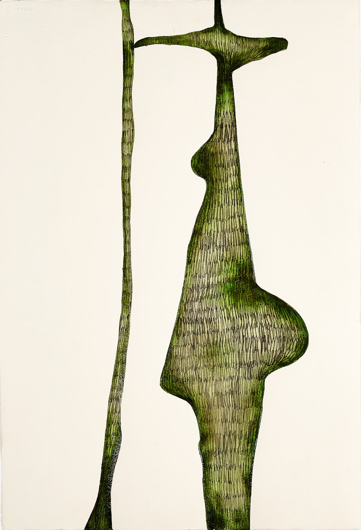 Almost Together
Ink, graphite & acrylic medium, 560 x 380mm, 2019