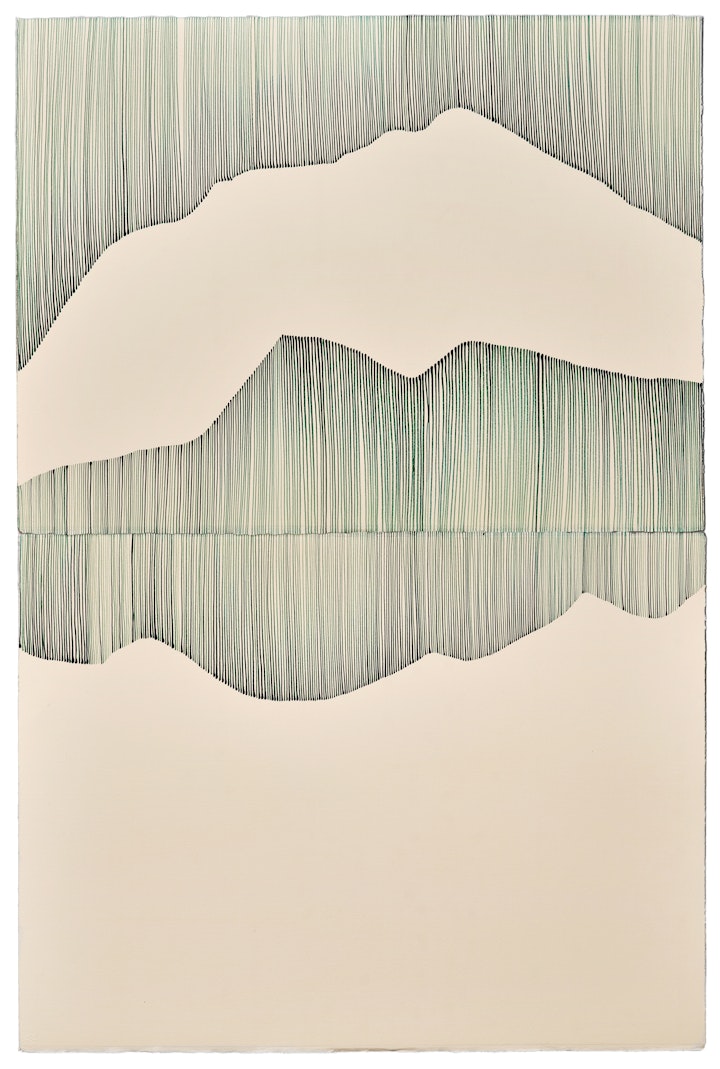 BLUE IN GREEN 2024 76cm x 115cm