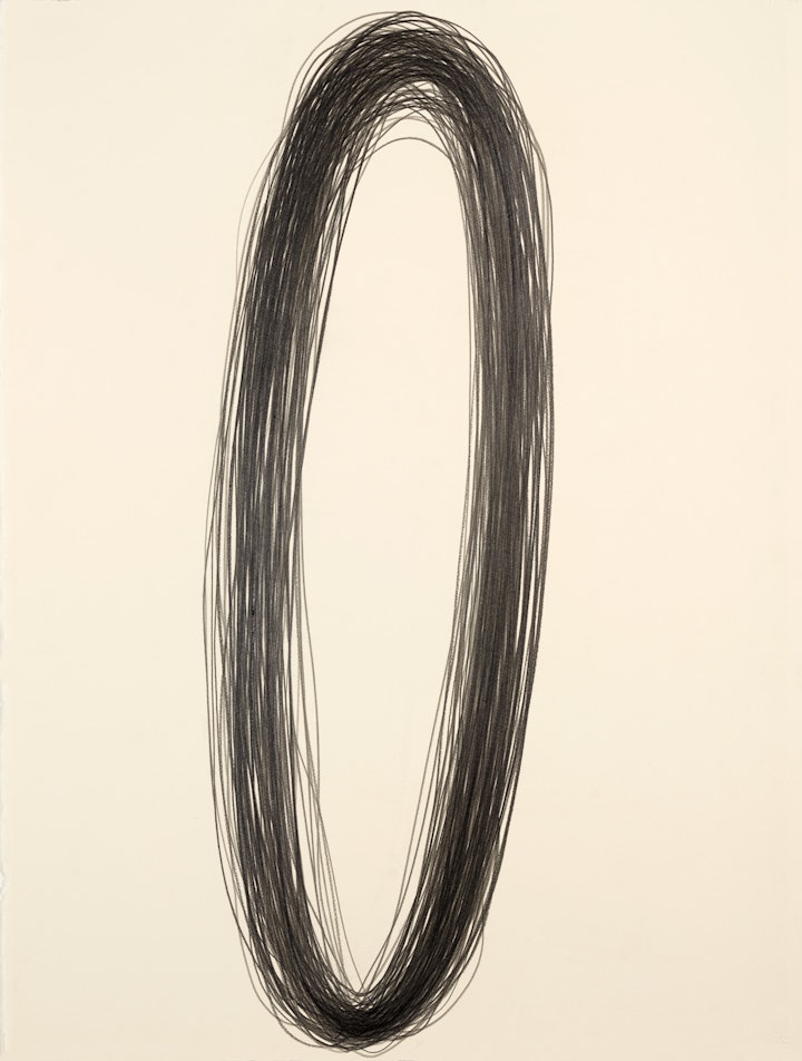 100 Turns,
Graphite on paper, 760 x 575mm, 2018