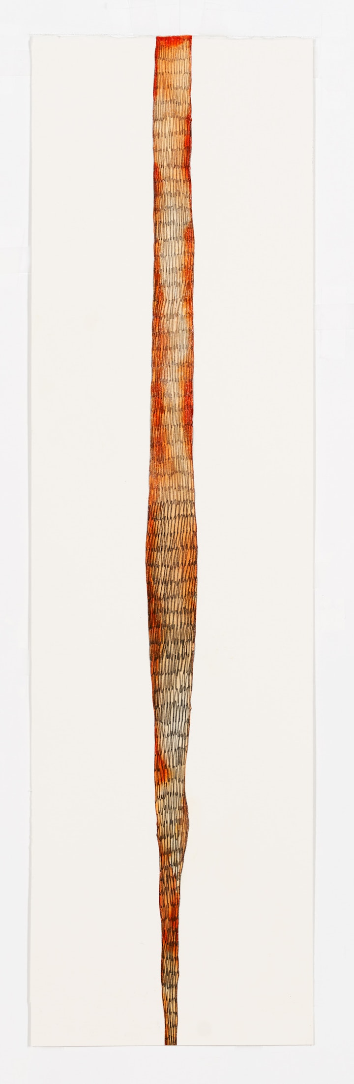 Graphite, watercolour & acrylic medium on paper, 750 x 210mm, 2020