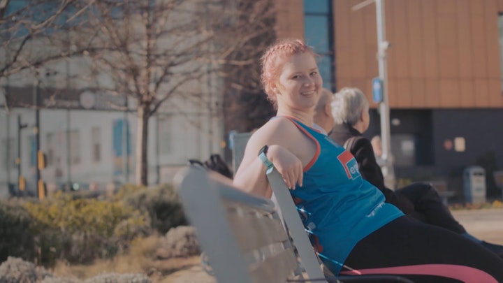 Jessica's parkrun heroes for Sky tv : Katie Lee film