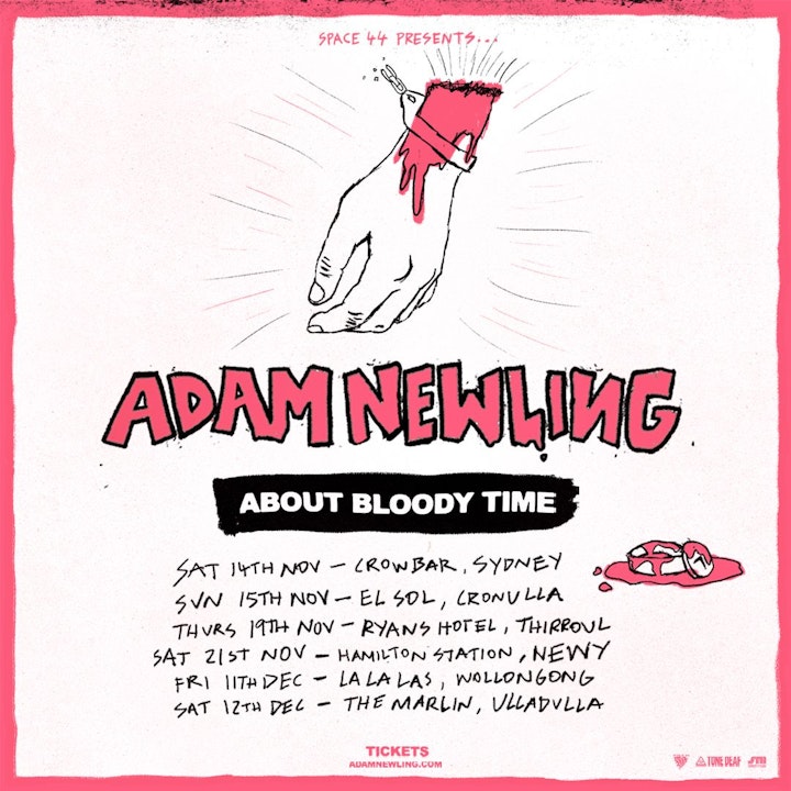 ABOUT BLOODY TIME TOUR POSTER