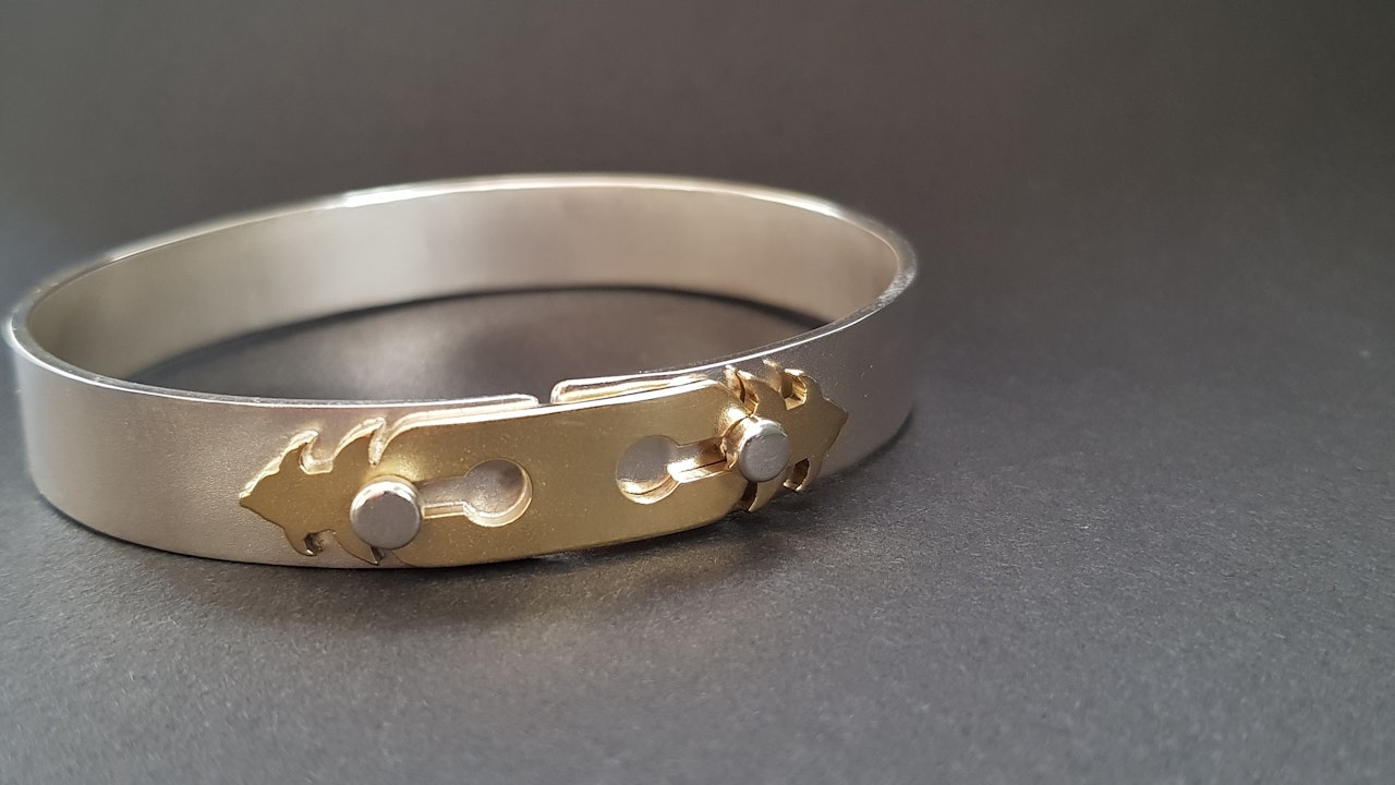 Silver and Brass bracelet