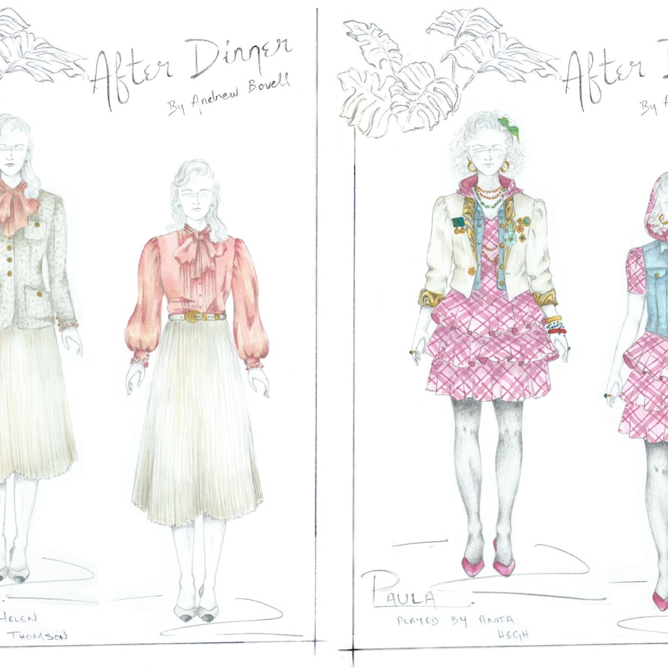 AFTER DINNER Costume designs for "After Dinner", 2015
