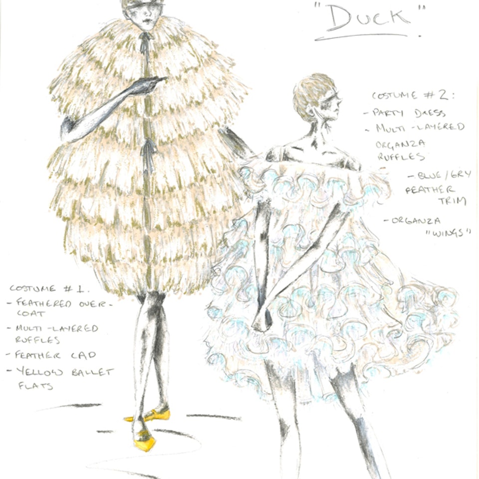 DUCK, DEATH AND THE TULIP Costume design for "Duck, Death and the Tulip", BGTC/PIF 2013