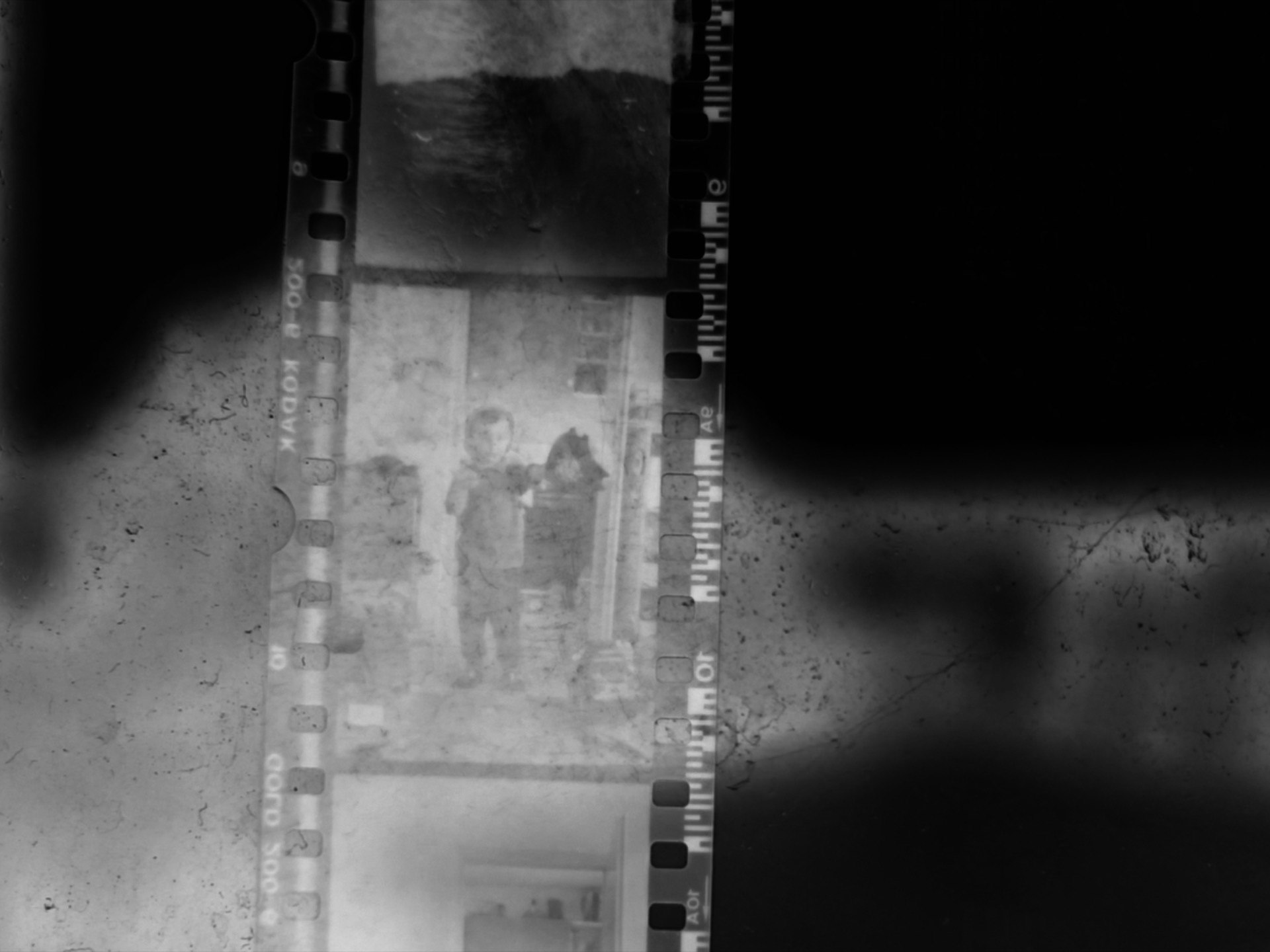 abstract film negative of young filmmaker Maciek Kaliski