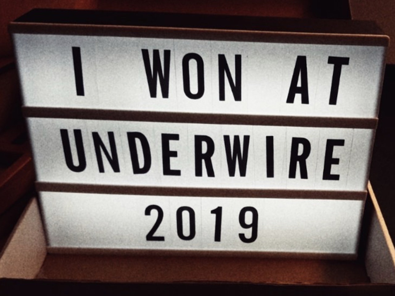 Cinematography Award @Underwire Film Festival 2019