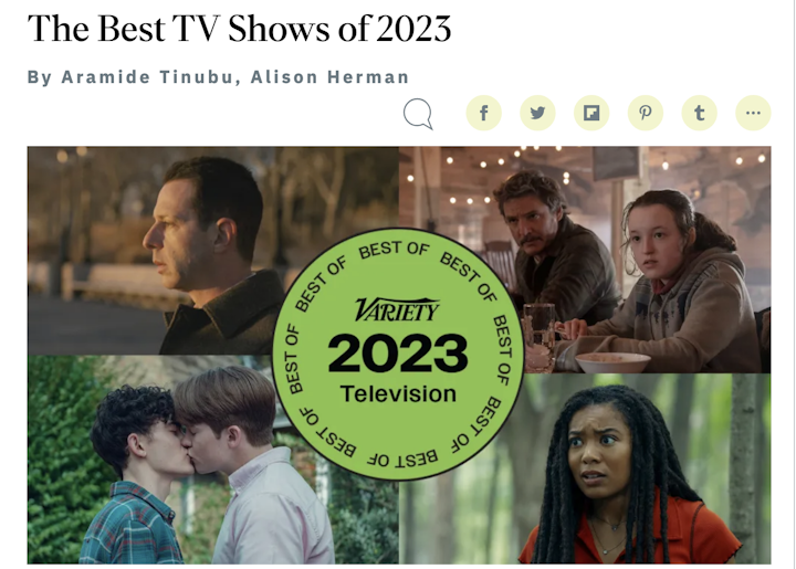 HEARTSTOPPER SEASON2 NAMED 2ND BEST TV SHOW OF 2023 BY VARIETY
