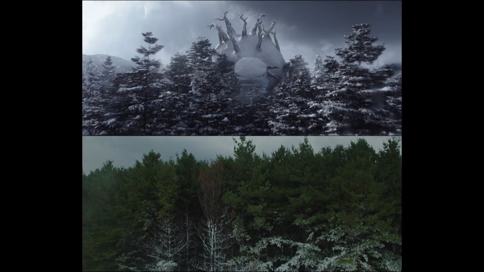 Nissan Rogue » Return of the Snowman - Nissan: Return of the Snowman VFX Before & After