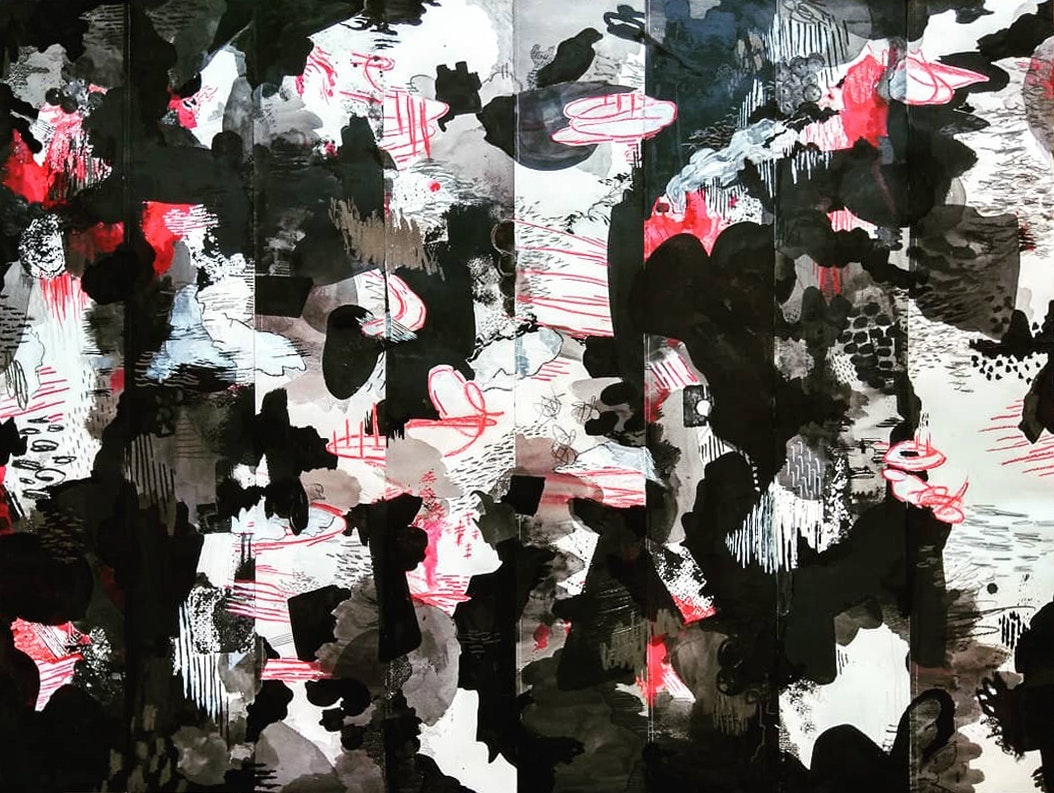 A somewhat heated discussion_2018_JustinSouthey - Justin Southey
2018
"A somewhat heated discussion"
Mixed Media on Stitched Fabriano
860mm x 1130mm (Framed)
ZAR 29 500
E.R. unshown