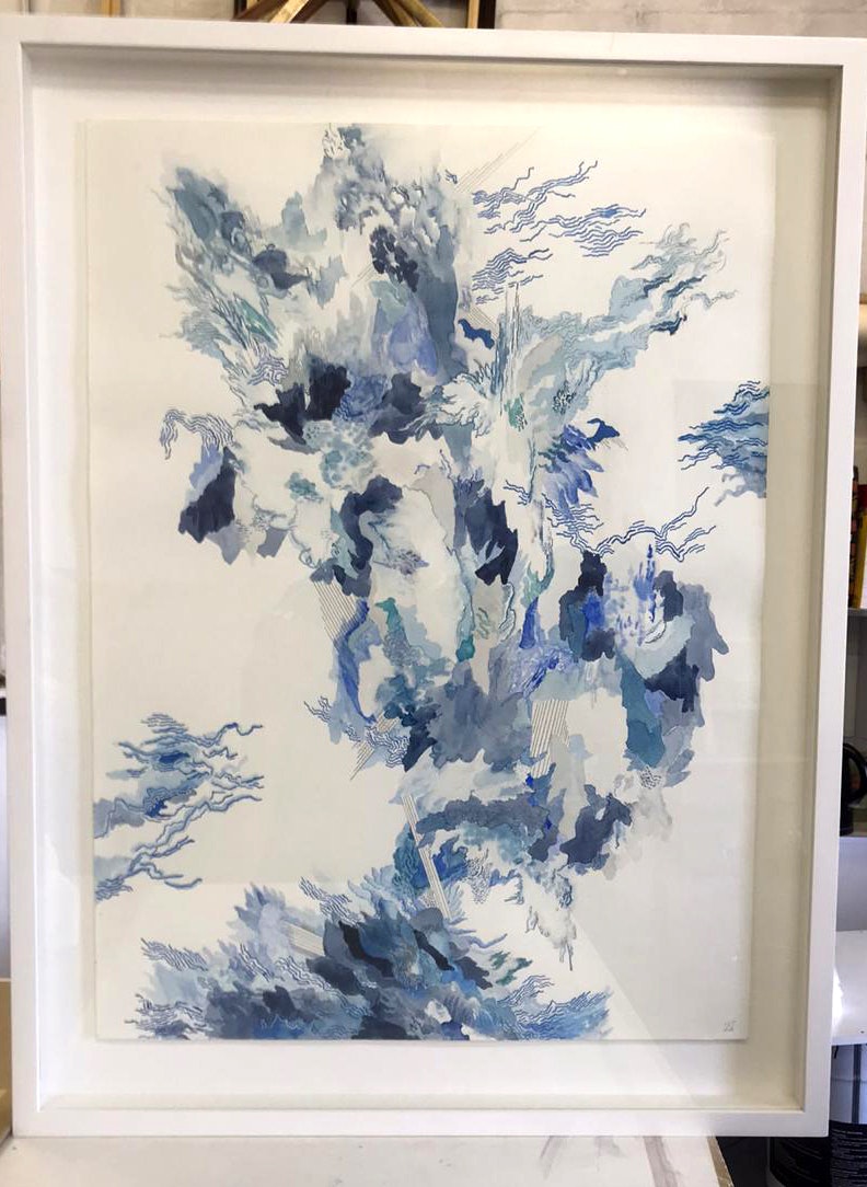 Blue framed -