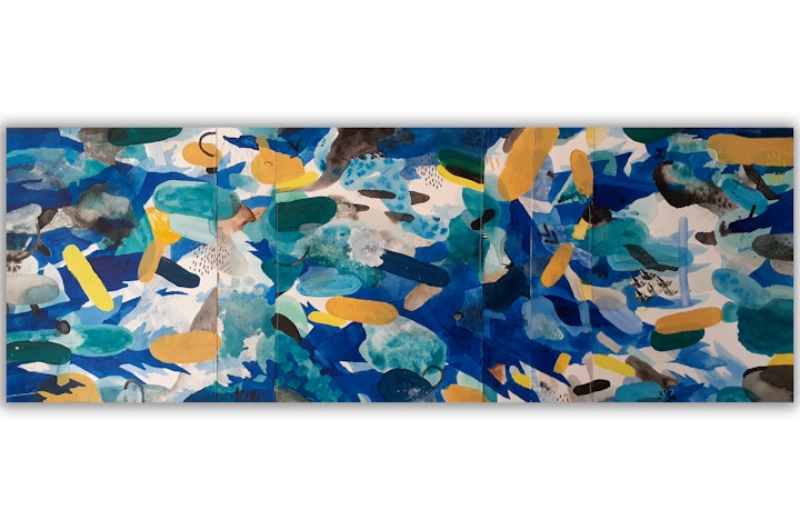 Flotsam - Justin Southey
2020
Flotsam
Mixed Media on Canson
36,5cm x 103,5cm