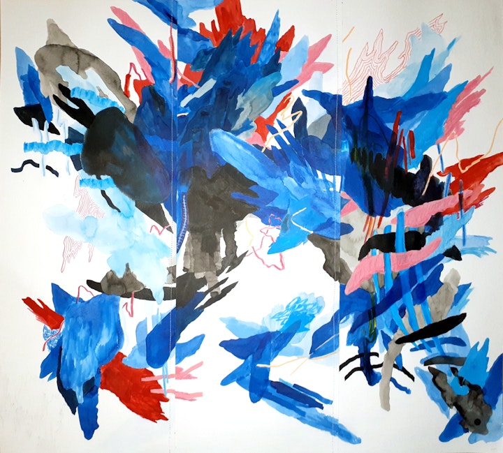 Ailes - Justin Southey
2020
Ailes
Mixed Media on Fabriano
725mm x 650mm (Framed)
ZAR 25 0000